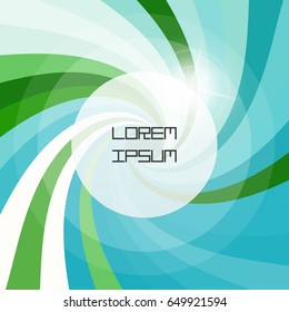 Abstract swirl background. Vector illustration with place for text. 