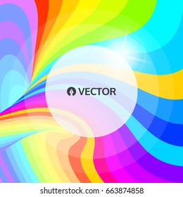 Abstract swirl background. Vector illustration with place for text. 