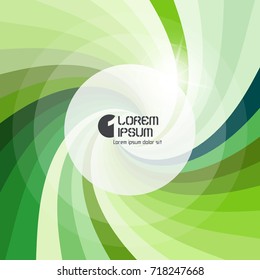 Abstract swirl background. Vector illustration with place for text. 