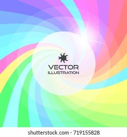 Abstract swirl background. Vector illustration with place for text. 