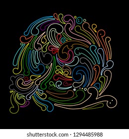 Abstract swirl background for your design