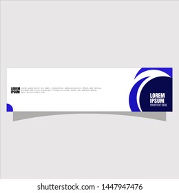 Abstract swirl banner, flat for website design.