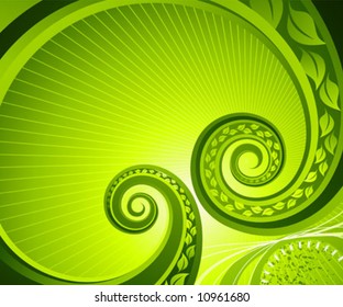 Giro abstracto. Hermosa ilustración vectorial.