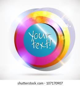Abstract swirl  bubbles. Vector Illustration.