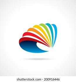 abstract swirl business icon