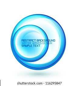 Abstract swirl circle banner