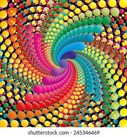 Abstract swirl colorful background, vector illustration