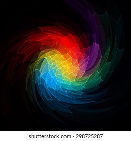 Abstract swirl colorful background, vector illustration