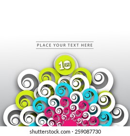 Abstract Swirl Design, eps10 vector