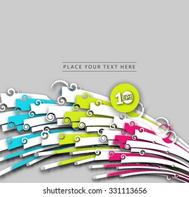 Abstract Swirl Design, eps10 vector
