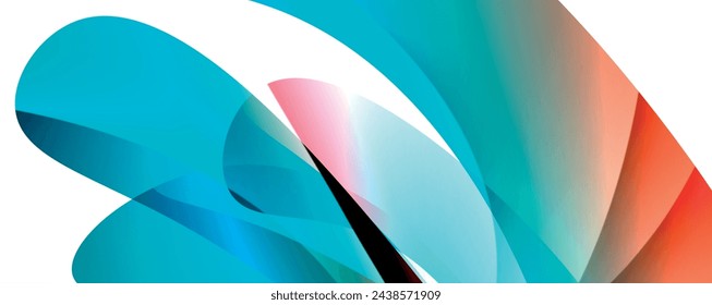 Abstract swirl design geometric concept. Vector Illustration For Wallpaper, Banner, Background, Card, Book Illustration, landing page
