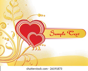 abstract swirl design love illustration