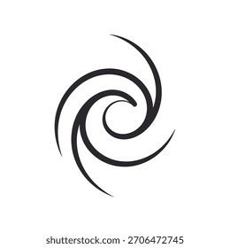 Abstract swirl design symbolizing motion and energy, suitable for backgrounds and graphics
