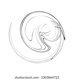 abstract swirl design vector illustration