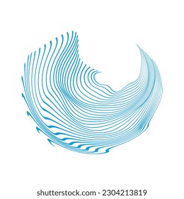 abstract swirl design vector illustration