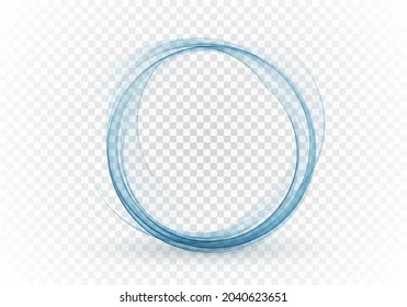 Abstract swirl energy circle Blue element design wave