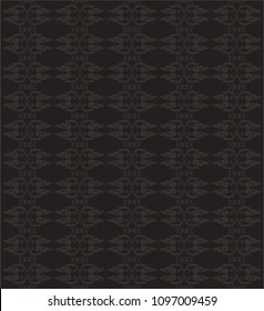 Abstract Swirl Floral Heart Butterfly and Bird, Southeast Asia Traditional Thai and Laos Artwork, Designed for Artwork Fabric Pattern Texture Wallpaper Background Backdrop Textile Paperwork
