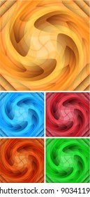 abstract swirl icon set