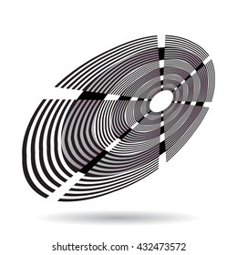 Abstract swirl illustration vector design.