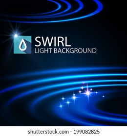 Abstract swirl light background. Vector illustration