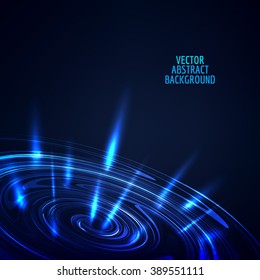 Abstract swirl light. Vector abstract background.