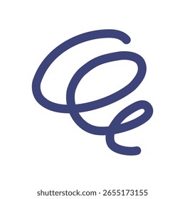 Abstract Swirl Line Vector Background Decoration