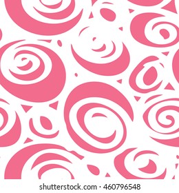 Abstract swirl lines pattern seamless background tile