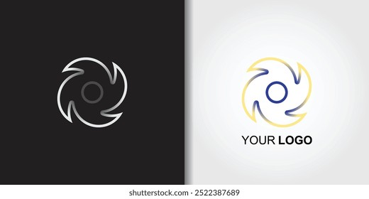 Plantilla de diseño de logotipo de remolino Abstractas