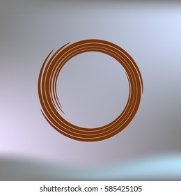 Abstract swirl logo flat vector illustration design
