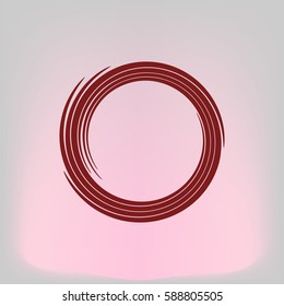 Abstract swirl logo flat vector illustration design