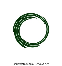 Abstract swirl logo flat vector illustration design