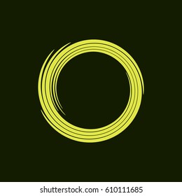 Abstract swirl logo flat vector illustration design