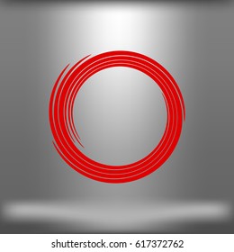 Abstract swirl logo flat vector illustration design