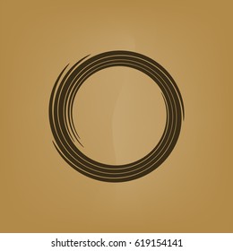 Abstract swirl logo flat vector illustration design