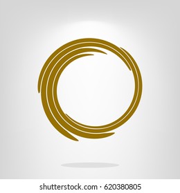 Abstract swirl logo flat vector illustration design