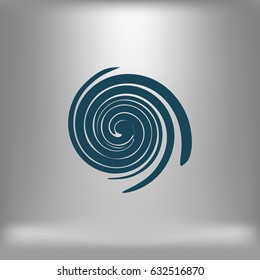 Abstract swirl logo flat vector illustration design