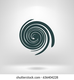 Abstract swirl logo flat vector illustration design