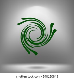 Abstract swirl logo vector