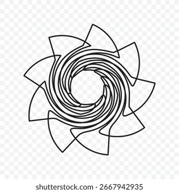 modelo de design de vetor de logotipo de redemoinho abstrato