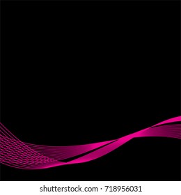 abstract swirl magenta line background