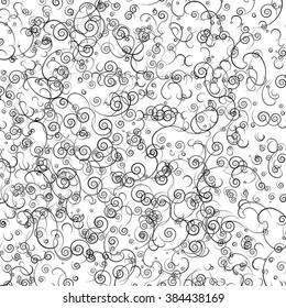 Abstract Swirl Overlay Texture For Your Design. Hand Made. EPS10 vector.