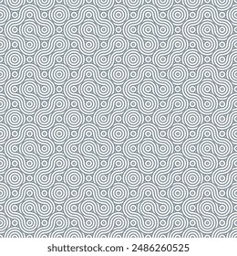 Abstract swirl pattern background. Seamless wavy line texture and concentric circles design. Gray color spiral geometric pattern for interiors, textiles, tiles, Printing, Textures, Fabrics, Cover