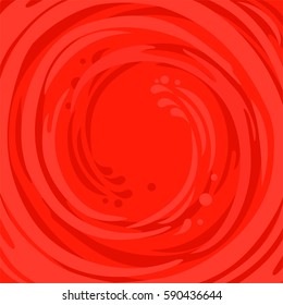 Abstract swirl red design. Vector illustration