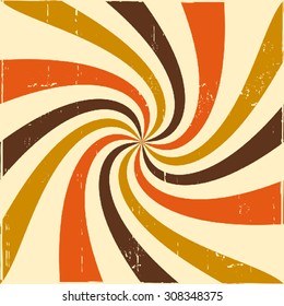 Abstract swirl retro background