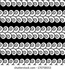 Abstract swirl seamless pattern. 