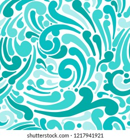 Abstract swirl seamless pattern for your design