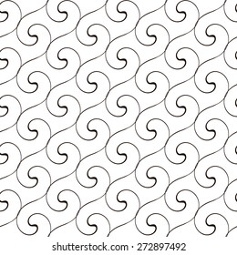 Abstract swirl seamless pattern.Vector illustration