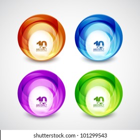 Abstract swirl shapes