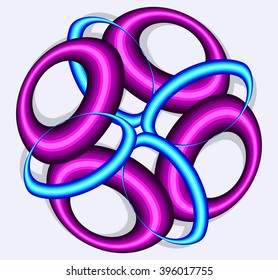 Abstract swirl shapes illustration vector design.