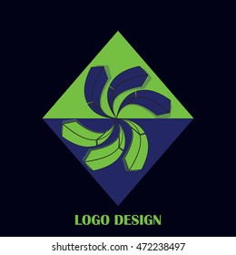 Abstract swirl shapes illustration vector design.